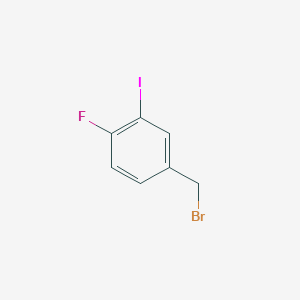 molecular formula C7H5BrFI B3031344 4-(Bromomethyl)-1-fluoro-2-iodobenzene CAS No. 260050-97-3