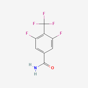 molecular formula C8H4F5NO B3031355 3,5-Difluoro-4-(trifluoromethyl)benzamide CAS No. 261944-94-9