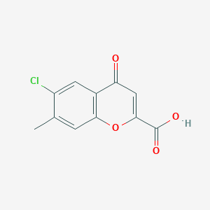 6-Chloro-7-methyl-4-oxochromene-2-carboxylic acid