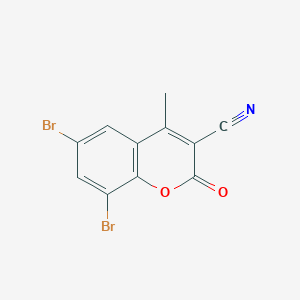 molecular formula C11H5Br2NO2 B3031357 3-Cyano-6,8-dibromo-4-methylcoumarin CAS No. 262590-95-4