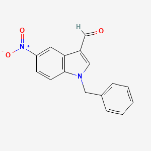 molecular formula C16H12N2O3 B3031386 1-Benzyl-5-nitroindole-3-carbaldehyde CAS No. 300664-53-3