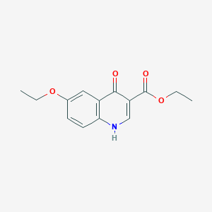 molecular formula C14H15NO4 B3031389 Ethyl 6-ethoxy-4-hydroxyquinoline-3-carboxylate CAS No. 303121-08-6