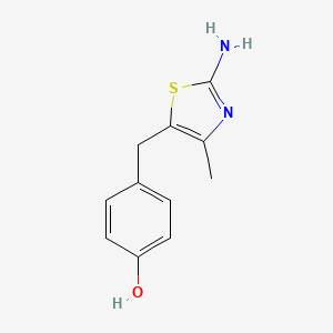 molecular formula C11H12N2OS B3031405 4-[(2-Amino-4-methyl-1,3-thiazol-5-yl)methyl]phenol CAS No. 309727-50-2