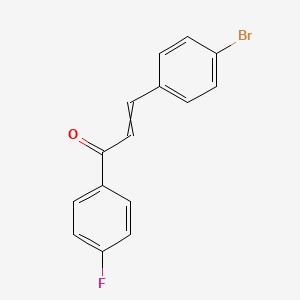 molecular formula C15H10BrFO B3031435 3-(4-Bromophenyl)-1-(4-fluorophenyl)prop-2-en-1-one CAS No. 350474-66-7