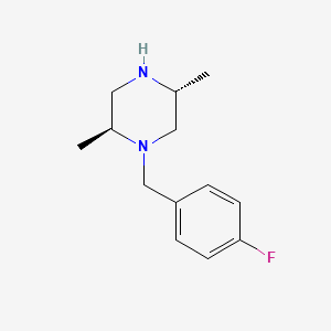 molecular formula C13H19FN2 B3031453 (2S,5R)-1-(4-Fluorobenzyl)-2,5-dimethylpiperazine CAS No. 364066-92-2