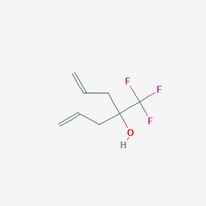 molecular formula C8H11F3O B3031454 4-(Trifluoromethyl)hepta-1,6-dien-4-ol CAS No. 36610-32-9