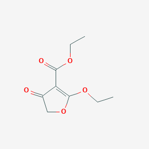 molecular formula C9H12O5 B3031456 Ethyl 2-ethoxy-4-oxo-4,5-dihydrofuran-3-carboxylate CAS No. 36717-48-3