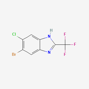 Benzimidazole, 5-bromo-6-chloro-2-(trifluoromethyl)-