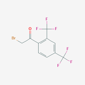 molecular formula C10H5BrF6O B3031527 2,4-Bis(trifluoromethyl)phenacyl bromide CAS No. 435271-21-9
