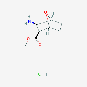 molecular formula C8H14ClNO3 B3031535 methyl diexo-3-Amino-7-oxa-bicyclo[2.2.1]heptane-2-carboxylate hydrochloride CAS No. 4505-16-2