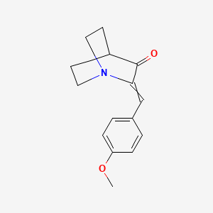 1-Azabicyclo[2.2.2]octan-3-one, 2-[(4-methoxyphenyl)methylene]-