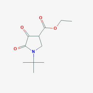 Ethyl 1-tert-butyl-4,5-dioxopyrrolidine-3-carboxylate