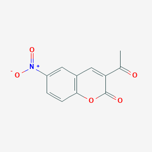 molecular formula C11H7NO5 B3031584 3-Acetyl-6-nitrochromen-2-one CAS No. 53653-67-1
