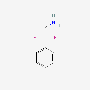 molecular formula C8H9F2N B3031608 2,2-Difluoro-2-phenylethanamine CAS No. 55601-21-3