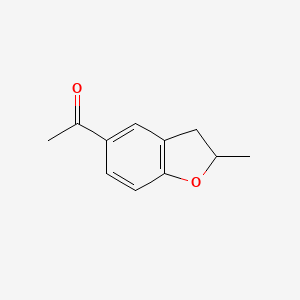 molecular formula C11H12O2 B3031631 5-Acetyl-2-methylcoumaran CAS No. 58621-51-5