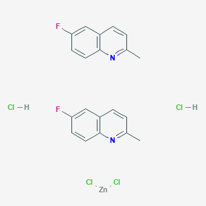Dichlorozinc;6-fluoro-2-methylquinoline;dihydrochloride