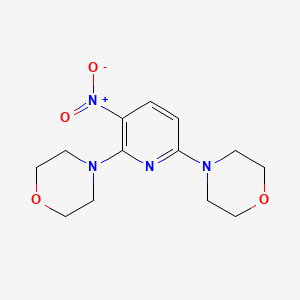 4-(6-Morpholino-3-nitro-2-pyridyl)morpholine