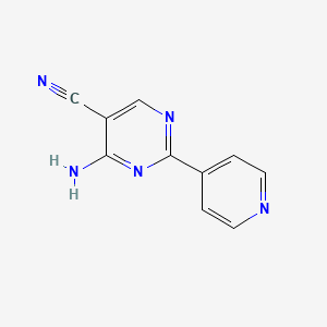 4-Amino-2-(pyridin-4-yl)pyrimidine-5-carbonitrile