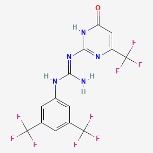 1-(3,5-Bis(trifluoromethyl)phenyl)-3-(4-hydroxy-6-(trifluoromethyl)pyrimidin-2-yl)guanidine
