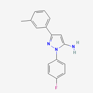 1-(4-fluorophenyl)-3-(3-methylphenyl)-1H-pyrazol-5-amine