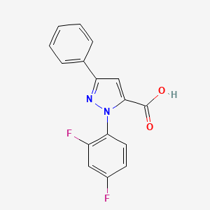 1-(2,4-Difluorophenyl)-3-phenyl-1H-pyrazole-5-carboxylic acid