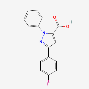3-(4-Fluorophenyl)-1-phenyl-1H-pyrazole-5-carboxylic acid