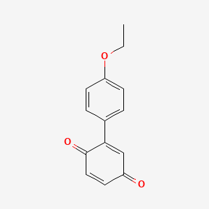 molecular formula C14H12O3 B3031695 p-Benzoquinone, (p-ethoxyphenyl)- CAS No. 6276-62-6