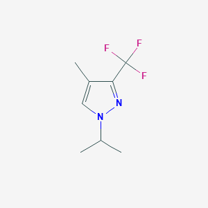 molecular formula C8H11F3N2 B3031722 1-isopropyl-4-methyl-3-(trifluoromethyl)-1H-pyrazole CAS No. 646455-60-9