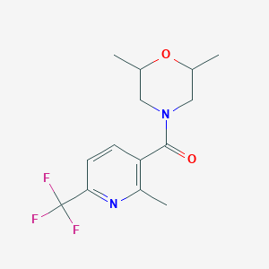 (2,6-Dimethylmorpholino)[2-methyl-6-(trifluoromethyl)pyridin-3-yl]methanone