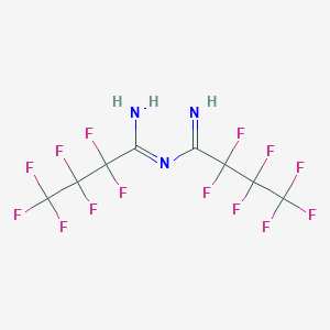 molecular formula C8H3F14N3 B3031729 N'-(HEPTAFLUOROBUTYRYLIMIDOYL)-HEPTAFLUOROBUTYLAMIDINE CAS No. 648-13-5