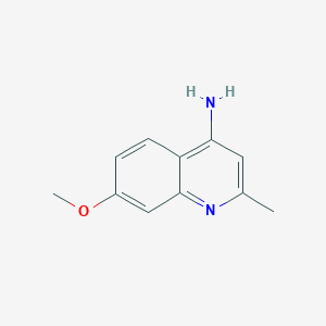 molecular formula C11H12N2O B3031755 4-Amino-7-methoxy-2-methylquinoline CAS No. 66735-41-9