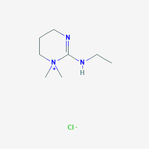 molecular formula C8H18ClN3 B3031758 N1-(1,1-dimethyl hexahydropyrimidin-1-ium-2-yliden)ethan-1-amine chloride CAS No. 66922-57-4