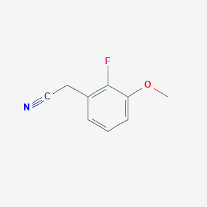 molecular formula C9H8FNO B3031763 2-(2-Fluoro-3-methoxyphenyl)acetonitrile CAS No. 672931-80-5