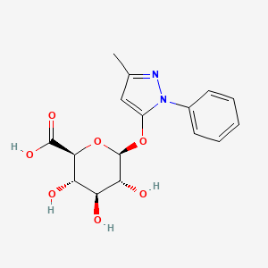 molecular formula C16H18N2O7 B3031765 Norantipyrine glucuronide CAS No. 67566-02-3