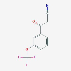 molecular formula C10H6F3NO2 B3031768 3-(Trifluoromethoxy)benzoylacetonitrile CAS No. 677713-02-9