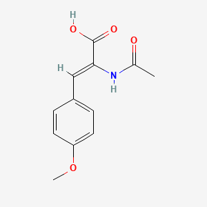 molecular formula C12H13NO4 B3031780 (Z)-2-Acetamido-3-(4-methoxyphenyl)acrylic acid CAS No. 68280-85-3