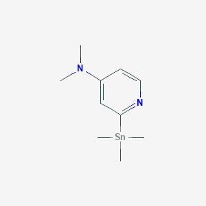 molecular formula C10H18N2Sn B3031785 N,N-dimethyl-2-(trimethylstannyl)pyridin-4-amine CAS No. 689282-82-4