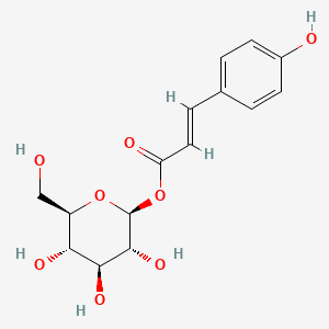 molecular formula C15H18O8 B3031805 [(2S,3R,4S,5S,6R)-3,4,5-trihydroxy-6-(hydroxymethyl)oxan-2-yl] 3-(4-hydroxyphenyl)prop-2-enoate CAS No. 7139-64-2