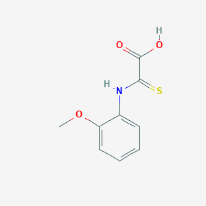 2-(2-Methoxyanilino)-2-sulfanylideneacetic acid