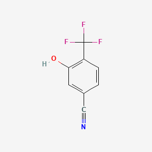 molecular formula C8H4F3NO B3031822 3-Hydroxy-4-(trifluoromethyl)benzonitrile CAS No. 731002-50-9