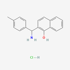 molecular formula C18H18ClNO B3031829 2-(Amino-p-tolyl-methyl)-naphthalen-1-ol hydrochloride CAS No. 736173-19-6