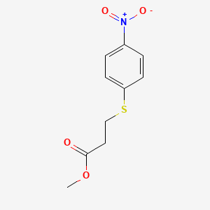 molecular formula C10H11NO4S B3031842 Methyl 3-(4-nitrophenyl)sulfanylpropanoate CAS No. 7597-47-9