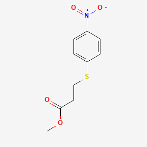 Methyl 3-(4-nitrophenyl)sulfanylpropanoate