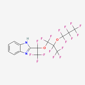 molecular formula C15H5F17N2O2 B3031843 PERFLUORO(5-METHYL-3,6-DIOXANONAN-2-YL)-2-1H-BENZIMIDAZOLE CAS No. 76145-90-9