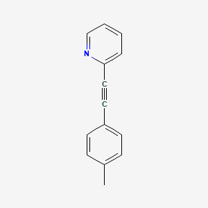 molecular formula C14H11N B3031870 Pyridine, 2-[(4-methylphenyl)ethynyl]- CAS No. 80221-14-3