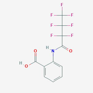molecular formula C11H6F7NO3 B3031883 2-[(2,2,3,3,4,4,4-Heptafluorobutanoyl)amino]benzoic acid CAS No. 82422-33-1