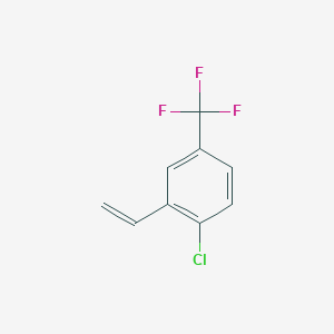 molecular formula C9H6ClF3 B3031887 2-Chloro-5-(trifluoromethyl)styrene CAS No. 828267-49-8