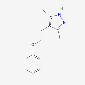 3,5-dimethyl-4-(2-phenoxyethyl)-1H-pyrazole