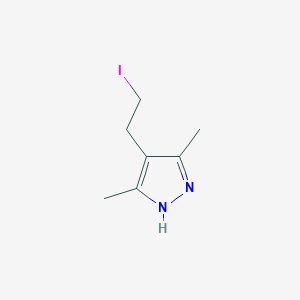 molecular formula C7H11IN2 B3031893 3,5-Dimethyl-4-(2-iodoethyl)-1H-pyrazole CAS No. 83467-29-2