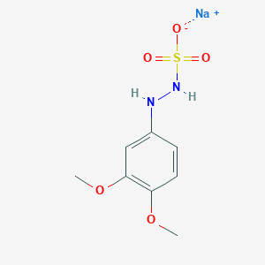 B3031899 Sodium 2-(3,4-dimethoxyphenyl)hydrazine-1-sulfonate CAS No. 84292-93-3